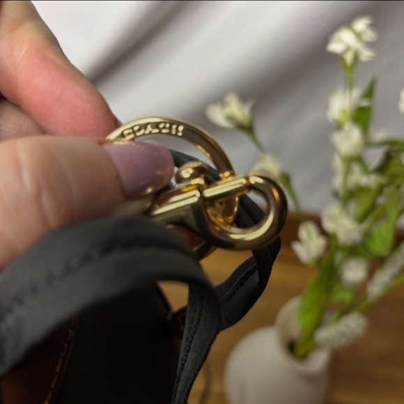 Coach Brown Mini Backpack Keychain - Picture 7 of 7